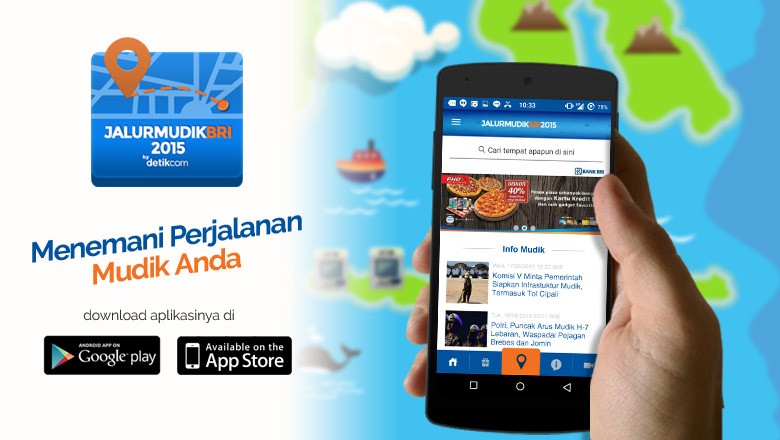 Butuh Info Mudik 2015? Install Aplikasi Jalur Mudik BRI 2015 dari detikcom, Gratis! Butuh Info Mudik 2015? Install Aplikasi Jalur Mudik BRI 2015 dari detikcom, Gratis!