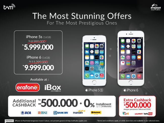 Harga iPhone akhir tahun Erafone dan iBox turun harga 