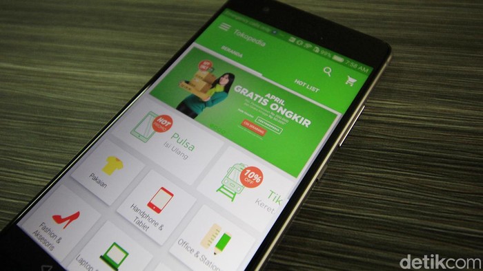 Aplikasi Tokopedia. Foto: detikINET/Irna Prihandini Aplikasi Tokopedia. Foto: detikINET/Irna Prihandini
