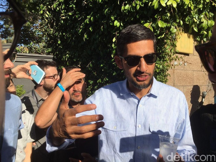 Sundar Pichai. Foto: detikINET/Achmad Rouzni Noor II Sundar Pichai. Foto: detikINET/Achmad Rouzni Noor II