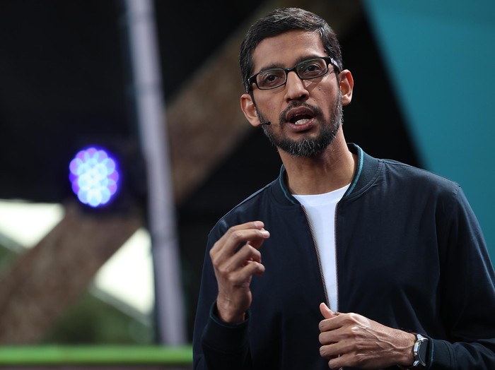 CEO Google Sundar Pichai. Foto: GettyImages CEO Google Sundar Pichai. Foto: GettyImages