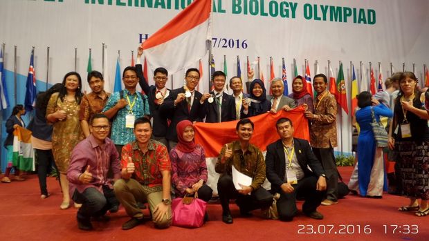 olimpiade hasil negeri beasiswa untuk Olimpiade Biologi di Medali Raih Emas Pelajar Indonesia di