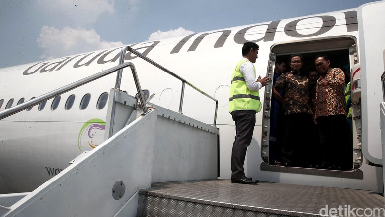 Dirut Garuda Indonesia Cek Kesiapan Pesawat Jamaah Haji