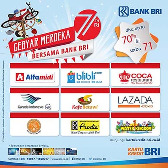 wisata 2018 tiket promo agustus Kredit Berbagai BRI Nikmati Kemerdekaan Kartu dari Promo wisata 2018 tiket promo agustus Kredit Berbagai BRI Nikmati Kemerdekaan Kartu dari Promo