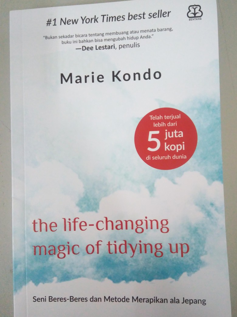 Buku Seni Metode Merapikan ala Marie Kondo Kini Hadir di Indonesia Buku Seni Metode Merapikan ala Marie Kondo Kini Hadir di Indonesia