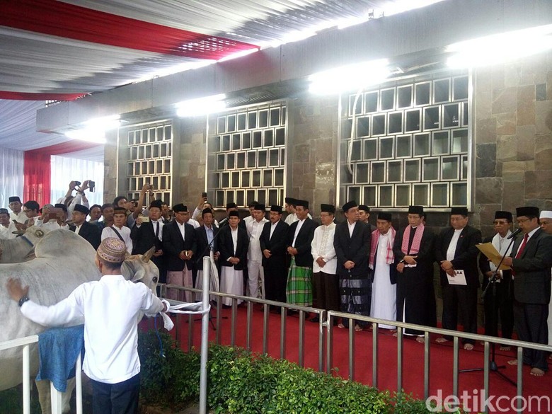 Mentan Serahkan Sapi Limosin Milik Jokowi ke Masjid Istiqlal