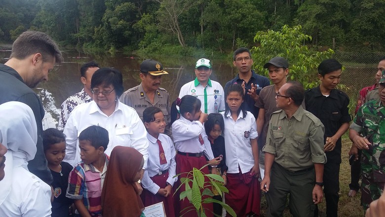 Menteri Siti Bagikan Bibit Tanaman, Buku Tulis dan Minyak Goreng ke Warga Jambi Menteri Siti Bagikan Bibit Tanaman, Buku Tulis dan Minyak Goreng ke Warga Jambi