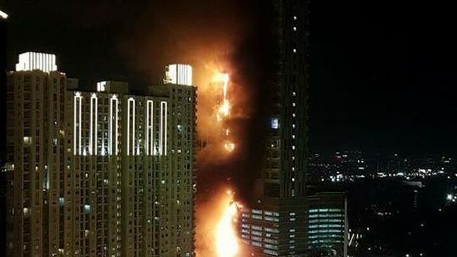 Apartemen Neo Soho yang Terbakar Masih dalam Pembangunan