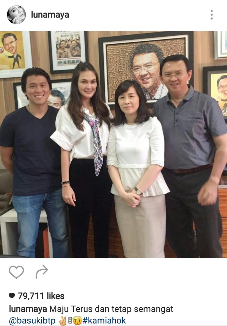 Kala Si Cantik Luna Maya Bicara Dukungan dan Beri Semangat ke Ahok Kala Si Cantik Luna Maya Bicara Dukungan dan Beri Semangat ke Ahok