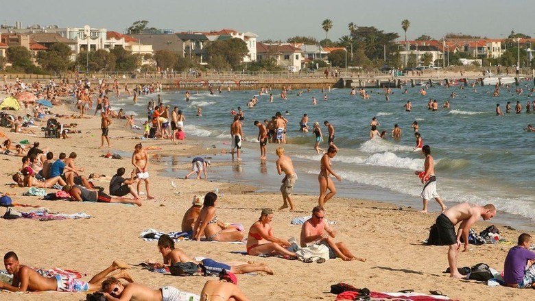 Tinja Terbawa Badai, Ancam Pantai Populer di Melbourne Tinja Terbawa Badai, Ancam Pantai Populer di Melbourne