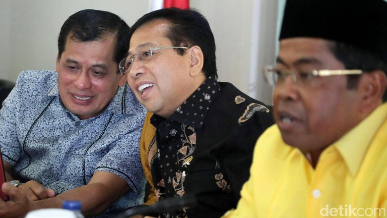 Setya Novanto Tersangka KPK, Nurdin Halid: Golkar Solid Setya Novanto Tersangka KPK, Nurdin Halid: Golkar Solid