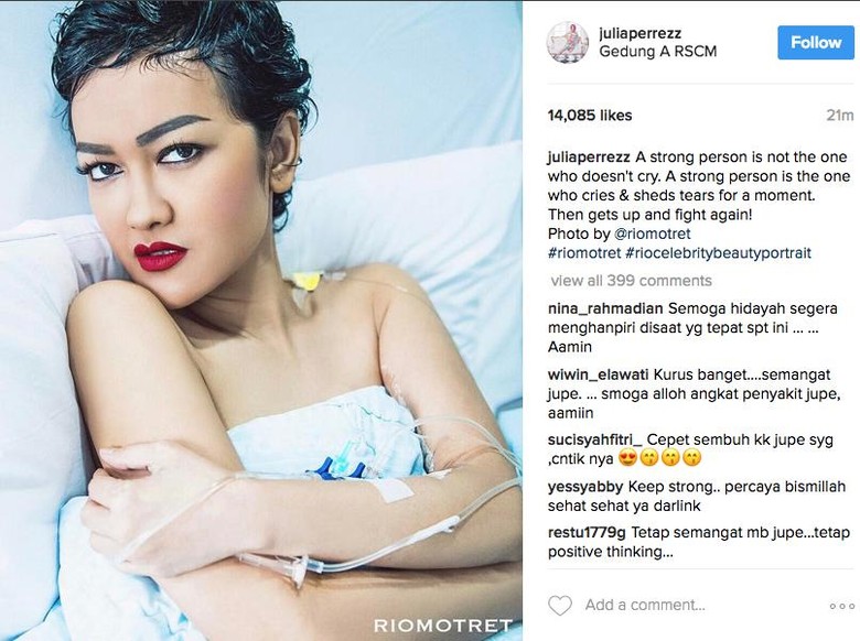 Kondisinya Makin Membaik, Julia Perez akan Berobat ke Jepang? Kondisinya Makin Membaik, Julia Perez akan Berobat ke Jepang?