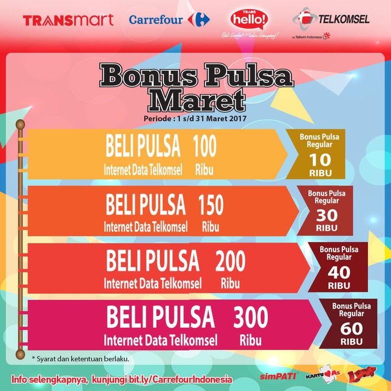 Beli Pulsa Gratis Pulsa Telkomsel di TransHello Transmart Beli Pulsa Gratis Pulsa Telkomsel di TransHello Transmart