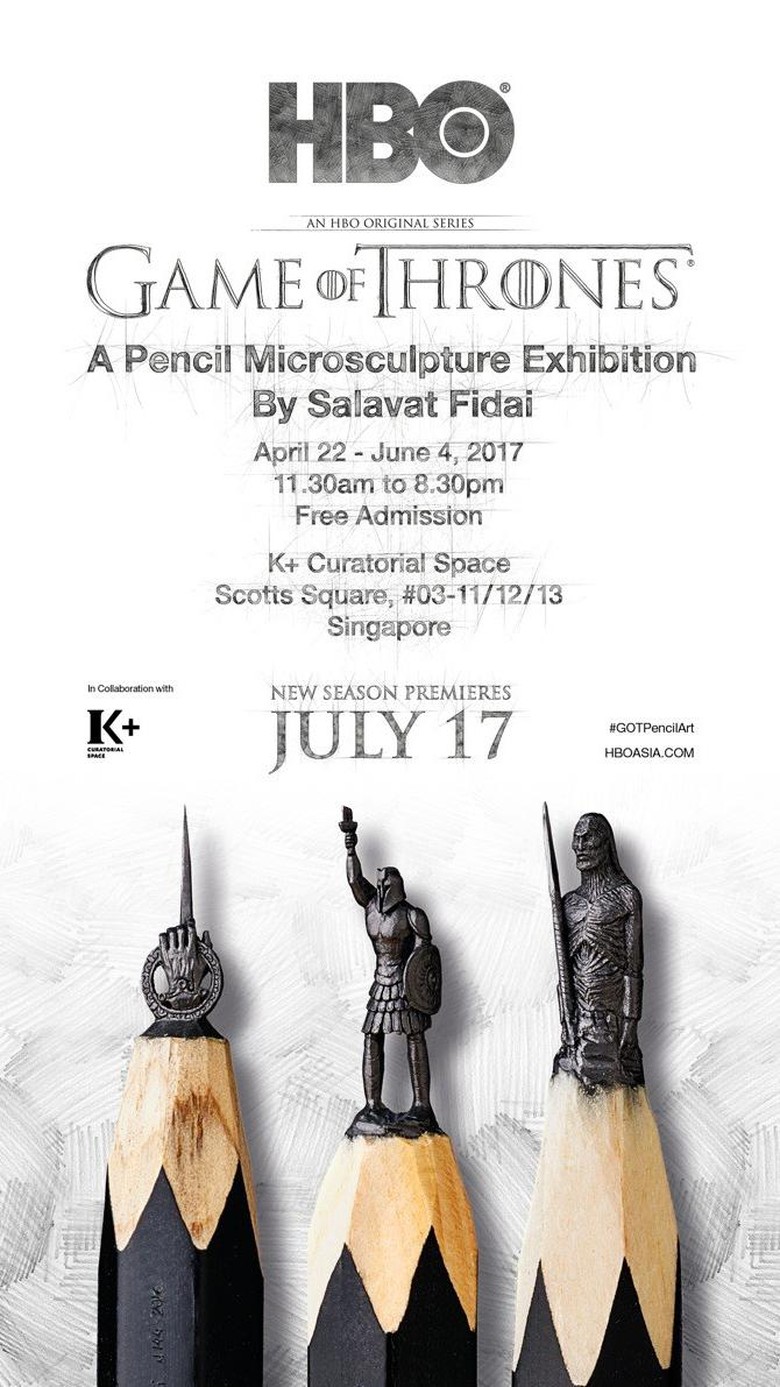 Pameran Ukiran Mikro Pensil Game of Thrones Digelar di Singapura April Pameran Ukiran Mikro Pensil Game of Thrones Digelar di Singapura April