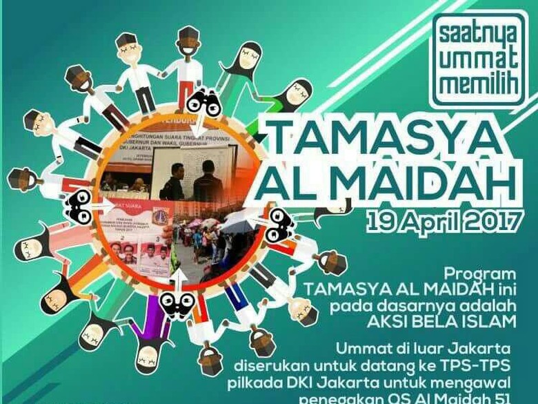 Muncul Tamasya Al Maidah, Polda Metro Jaya: TPS Sudah Dijaga Polisi Muncul Tamasya Al Maidah, Polda Metro Jaya: TPS Sudah Dijaga Polisi