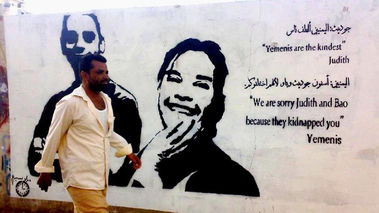Di Tengah Konflik Perang Yaman, Duo Street Artist Serukan Perdamaian