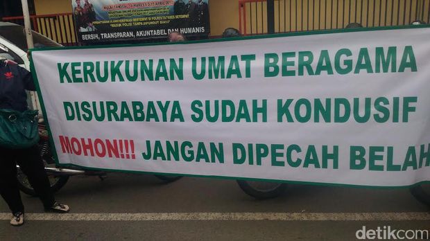 Warga Surabaya tolak pengajian Habib Rizieq