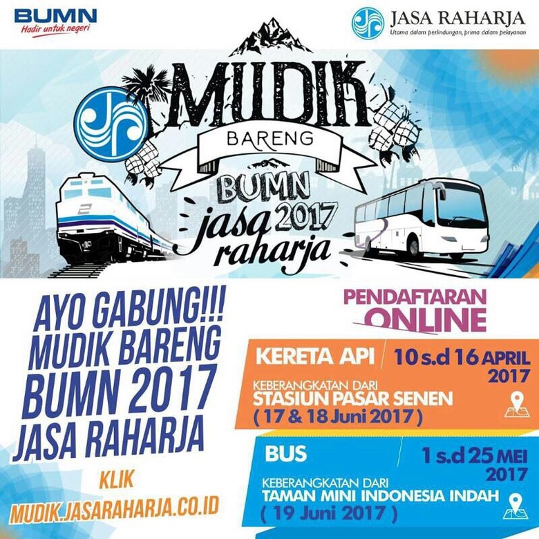 Jasa Raharja Gelar Mudik Gratis, ini Jadwalnya Jasa Raharja Gelar Mudik Gratis, ini Jadwalnya