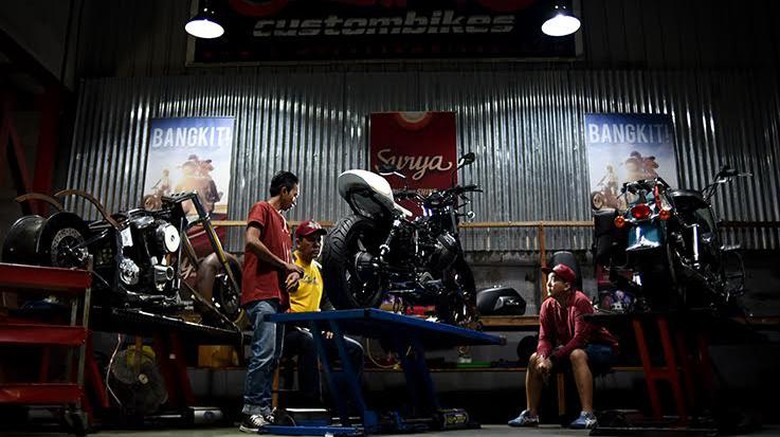 Motor Modifikasi Iconic Bike Suryanation Siap Bersolek Motor Modifikasi Iconic Bike Suryanation Siap Bersolek