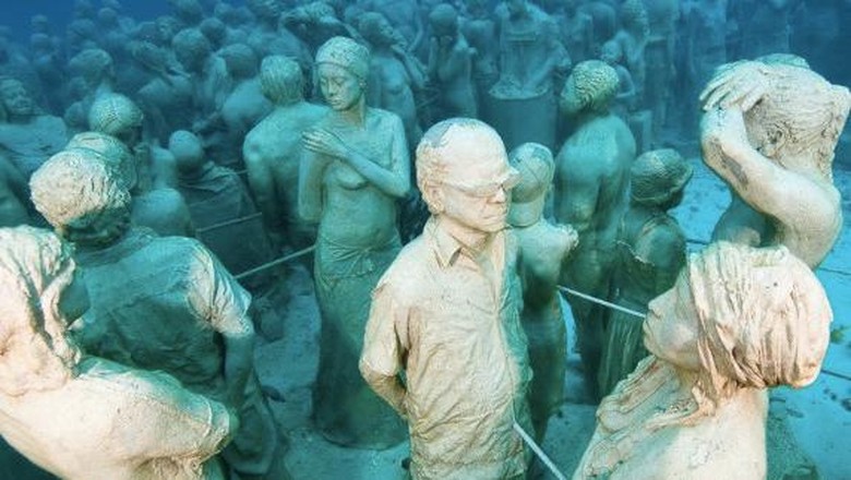 Foto: Koleksi patung di Atlantic Museum (Jason deCaires Taylor/CNN) Foto: Koleksi patung di Atlantic Museum (Jason deCaires Taylor/CNN)
