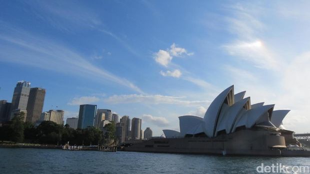 Sydney Opera House dilihat dari lautan (Fitraya/detikTravel)
