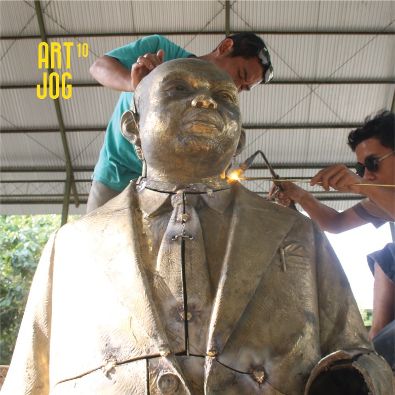 Beri Penghargaan, ART|JOG Dirikan Patung RJ Katamsi Beri Penghargaan, ART|JOG Dirikan Patung RJ Katamsi