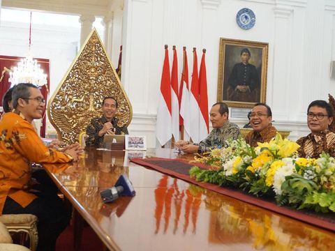 Pimpinan KPK bertemu Presiden Jokowi, Jumat (5/5/2017)