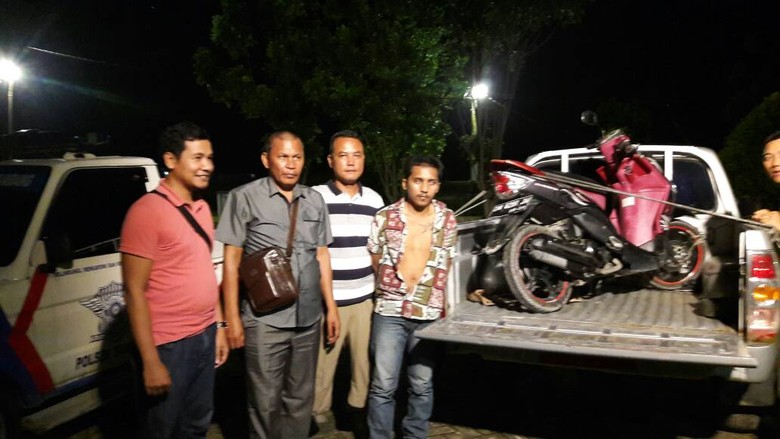 Rampas Motor Warga, Tahanan Rutan Pekanbaru Ditangkap di Kampar