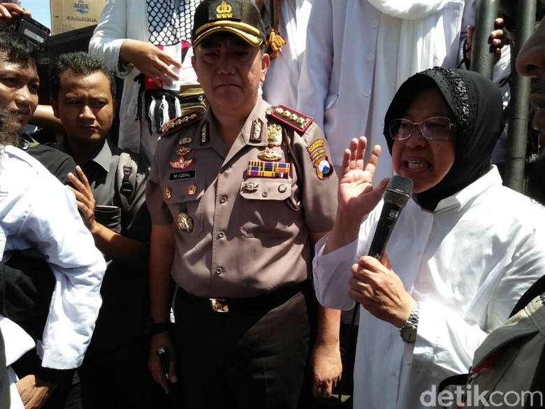 GUIB Jatim Aksi Anti Ahok, Risma Turun Tangan GUIB Jatim Aksi Anti Ahok, Risma Turun Tangan