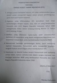 Wiranto: Aktivitas HTI Timbulkan Benturan dan Bahayakan NKRI