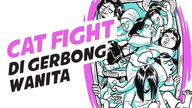 Cat Fight di Gerbong Wanita