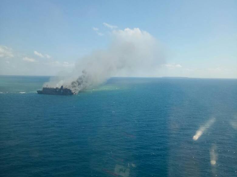 5 Korban Tewas KM Mutiara yang Terbakar Tiba di Surabaya