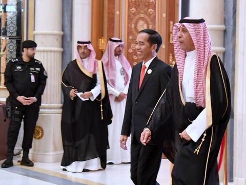 Presiden Jokowi di KTT Arab Islam Amerika
