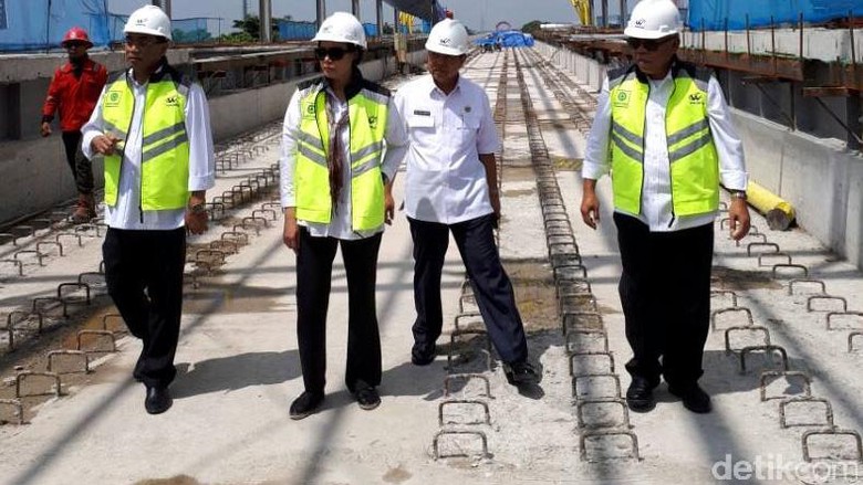 LRT Palembang Segera Rampung, Sri Mulyani: Kami Makin Semangat LRT Palembang Segera Rampung, Sri Mulyani: Kami Makin Semangat