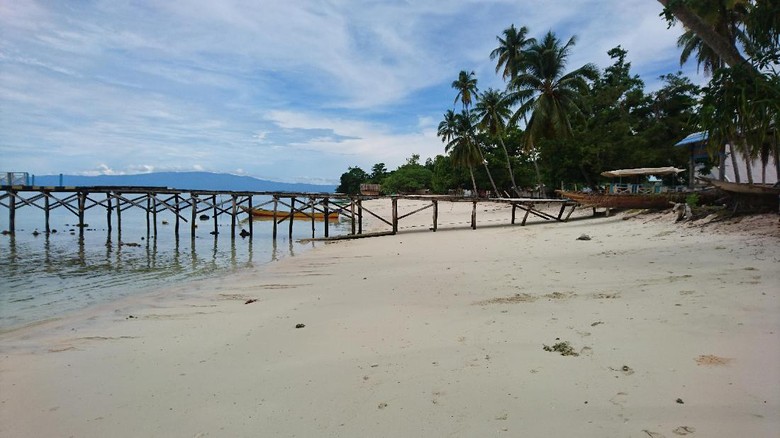 Pantai pasir putih Sauwandarek yang perawan (Masaul/detikTravel) Pantai pasir putih Sauwandarek yang perawan (Masaul/detikTravel)