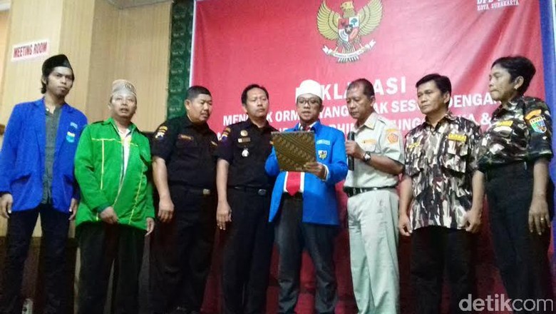 Ormas Nasionalis di Solo Ramai-ramai Tolak Paham anti-Pancasila Ormas Nasionalis di Solo Ramai-ramai Tolak Paham anti-Pancasila