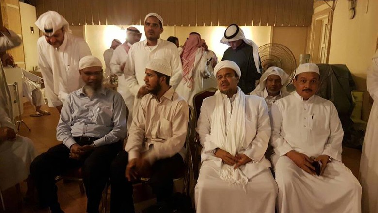 Image result for Zakir Naik dengan habib rizieq