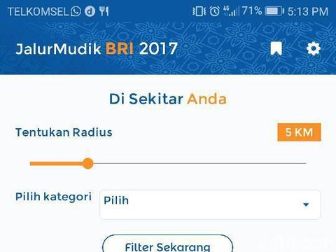 Mudik Asyik Pakai Aplikasi Jalur Mudik BRI 2017