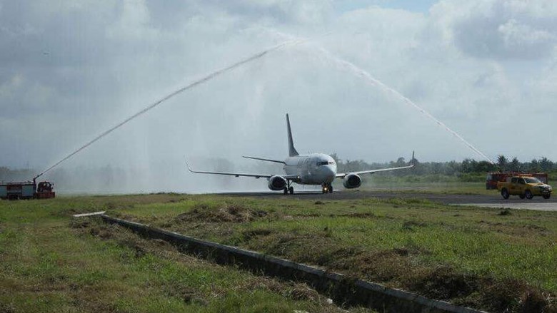 Foto: Pesawat NAM Air mendarat di Banyuwangi (dok Kemenpar) Foto: Pesawat NAM Air mendarat di Banyuwangi (dok Kemenpar)