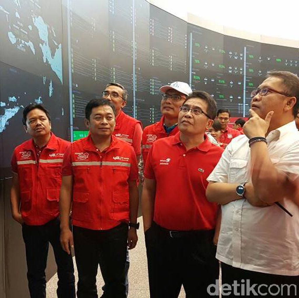 Menkominfo Cek Kesiapan Jaringan TelkomGroup Menkominfo Cek Kesiapan Jaringan TelkomGroup