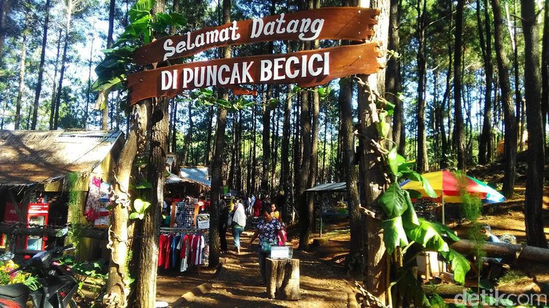 Gerbang Puncak Becici Dlingo Bantul (Usman Hadi/detikTravel)