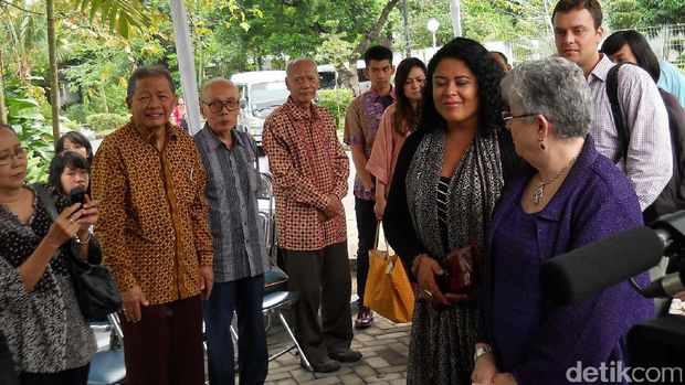 Maya Soetoro di Museum UGM.