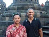 Obama di Candi Borobudur, kemarin (28/6/2017).