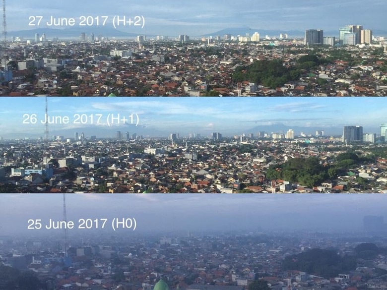 Kata BMKG soal Ramai Foto Langit Jakarta Sebelum dan Saat Lebaran