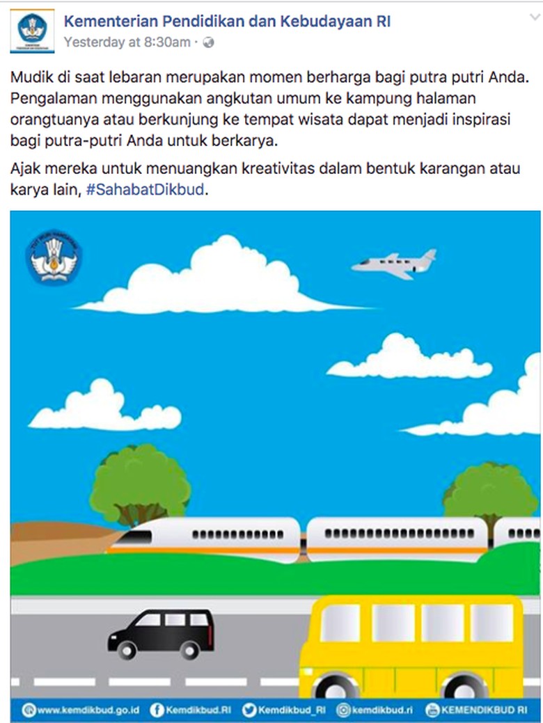 Mudik di Mata Kementerian Pendidikan dan Kebudayaan