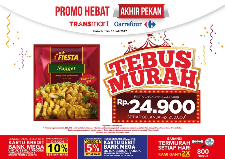 Tebus Murah Fiesta Nugget di Promo Akhir Pekan Transmart Carrefour Tebus Murah Fiesta Nugget di Promo Akhir Pekan Transmart Carrefour
