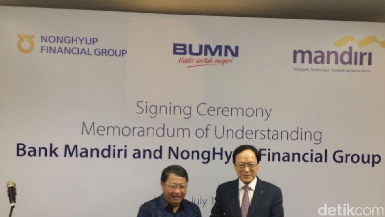 Bank Mandiri Gandeng Perusahaan Korsel Garap Kredit Pertanian di RI Bank Mandiri Gandeng Perusahaan Korsel Garap Kredit Pertanian di RI