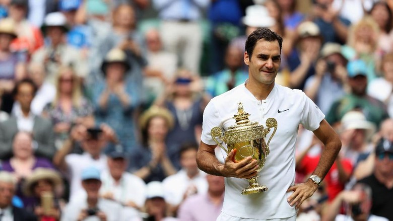 Torehan-Torehan Spesial Federer Usai Juara di Wimbledon Torehan-Torehan Spesial Federer Usai Juara di Wimbledon
