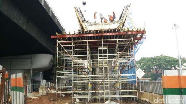 Ditarget Rampung Akhir 2017, Flyover Pancoran Dikebut Siang Malam Ditarget Rampung Akhir 2017, Flyover Pancoran Dikebut Siang Malam