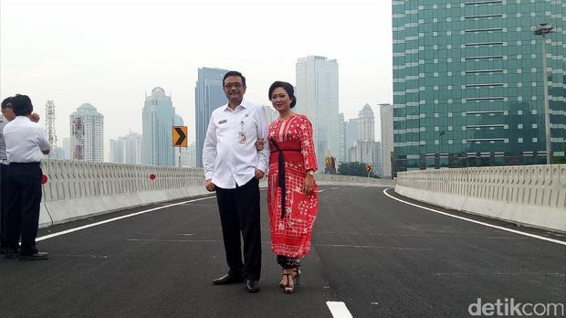 Djarot dan Jajaran Pemprov Tinjau Proyek Simpang Susun Semanggi